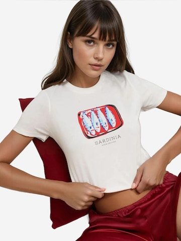 Hiccup Shirt in Wit: voorkant