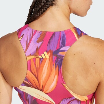 ADIDAS PERFORMANCE Спортен топ 'Adidas x Farm Rio' в розово