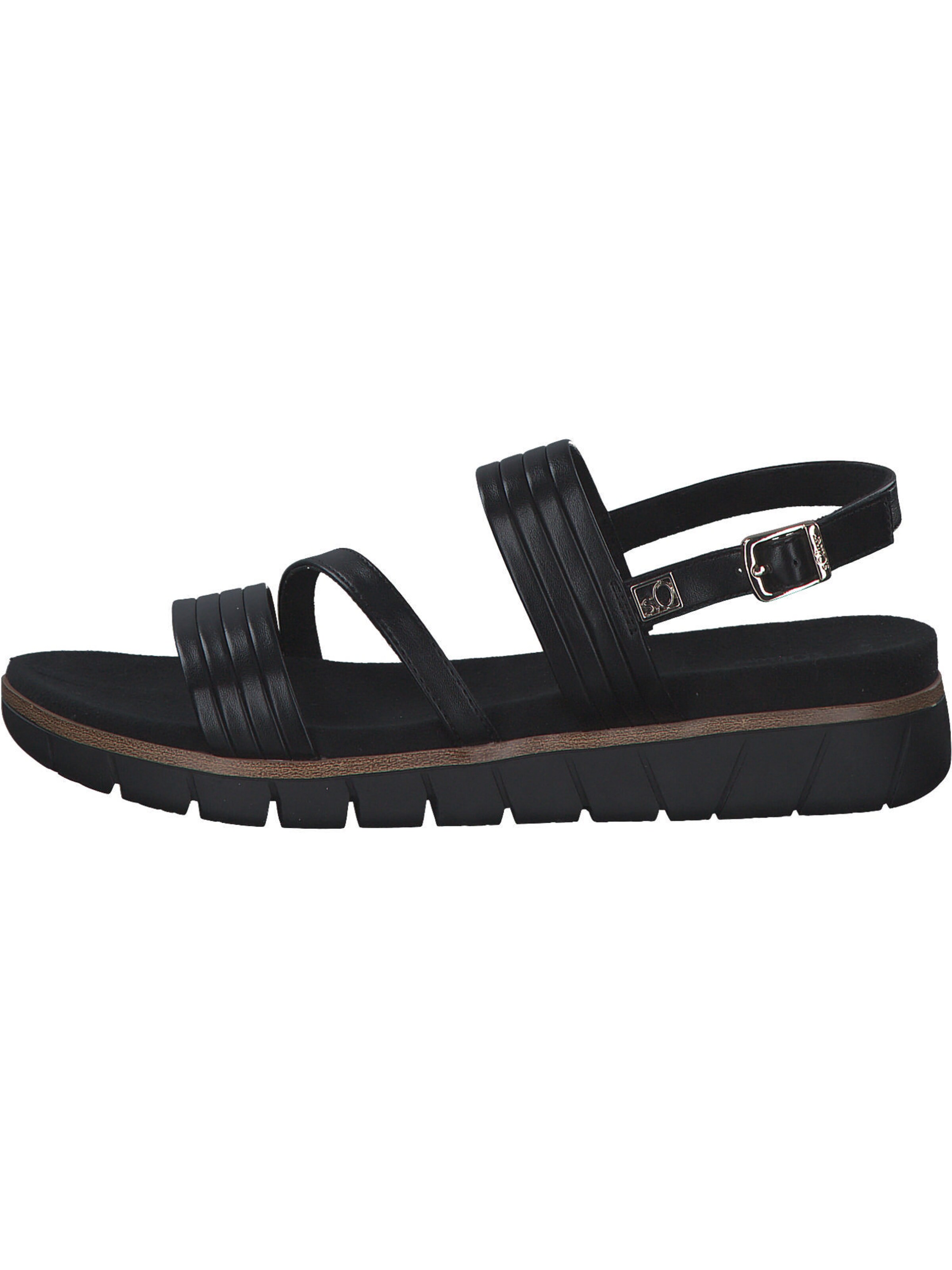 s.Oliver Sandalen met riem in Zwart