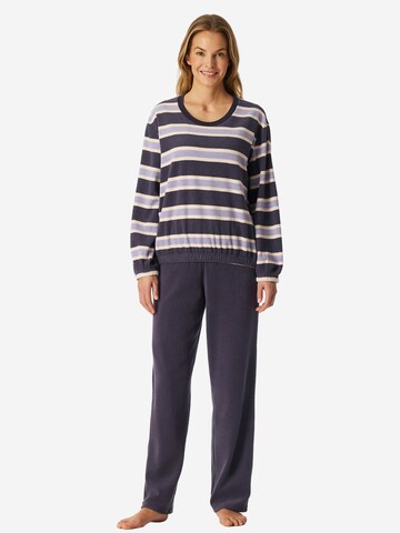 SCHIESSER Pyjama 'Casual Essentials'‌‌‌‌‌‌‌‌‌‌ in Blau