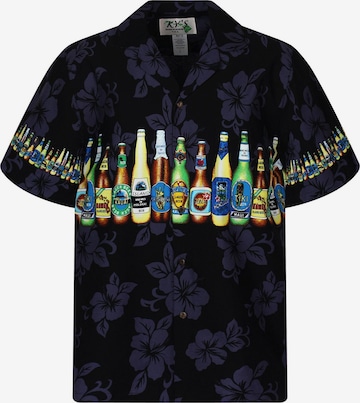 Chemise 'Bierflaschen Brustdruck' KY's en noir : devant
