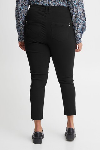 Fransa Slimfit Broek 'Zalin Pa 4' in Zwart
