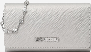 Love Moschino Clutch in Silver: front