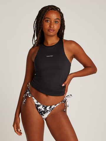 Calvin Klein Swimwear Bikini bottom in Black: front