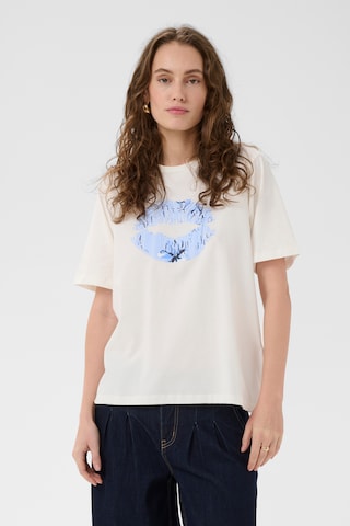 Maglietta 'CUkula' di CULTURE in bianco: frontale