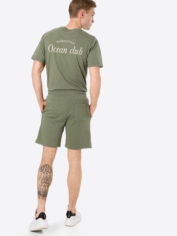 Les Deux Regular Trousers 'Pompei' in Green