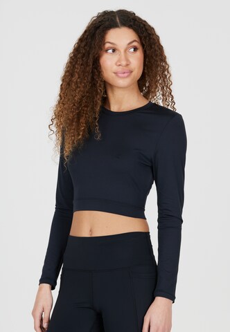 Athlecia Langarmshirt in Schwarz: Vorderseite