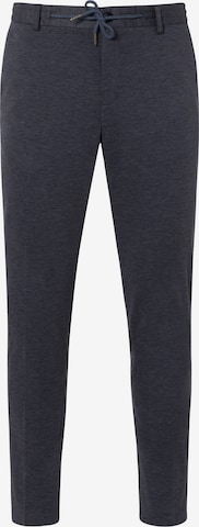 Thomas Goodwin Slim fit Pleated Pants '3938-3328' in Blue: front