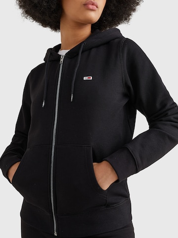 Tommy Jeans Sweatjacke in Schwarz