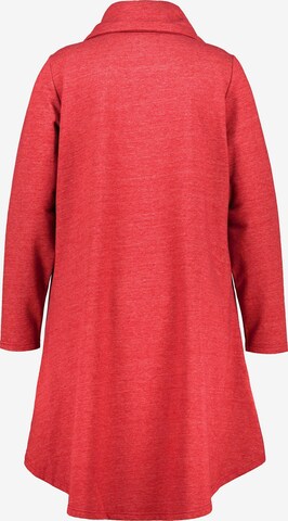 Ulla Popken Zip-Up Hoodie in Red