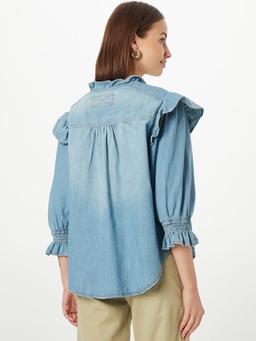 Free People Bluse in Blau