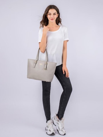 Shopper 'Beverly' di Princely London in grigio: frontale