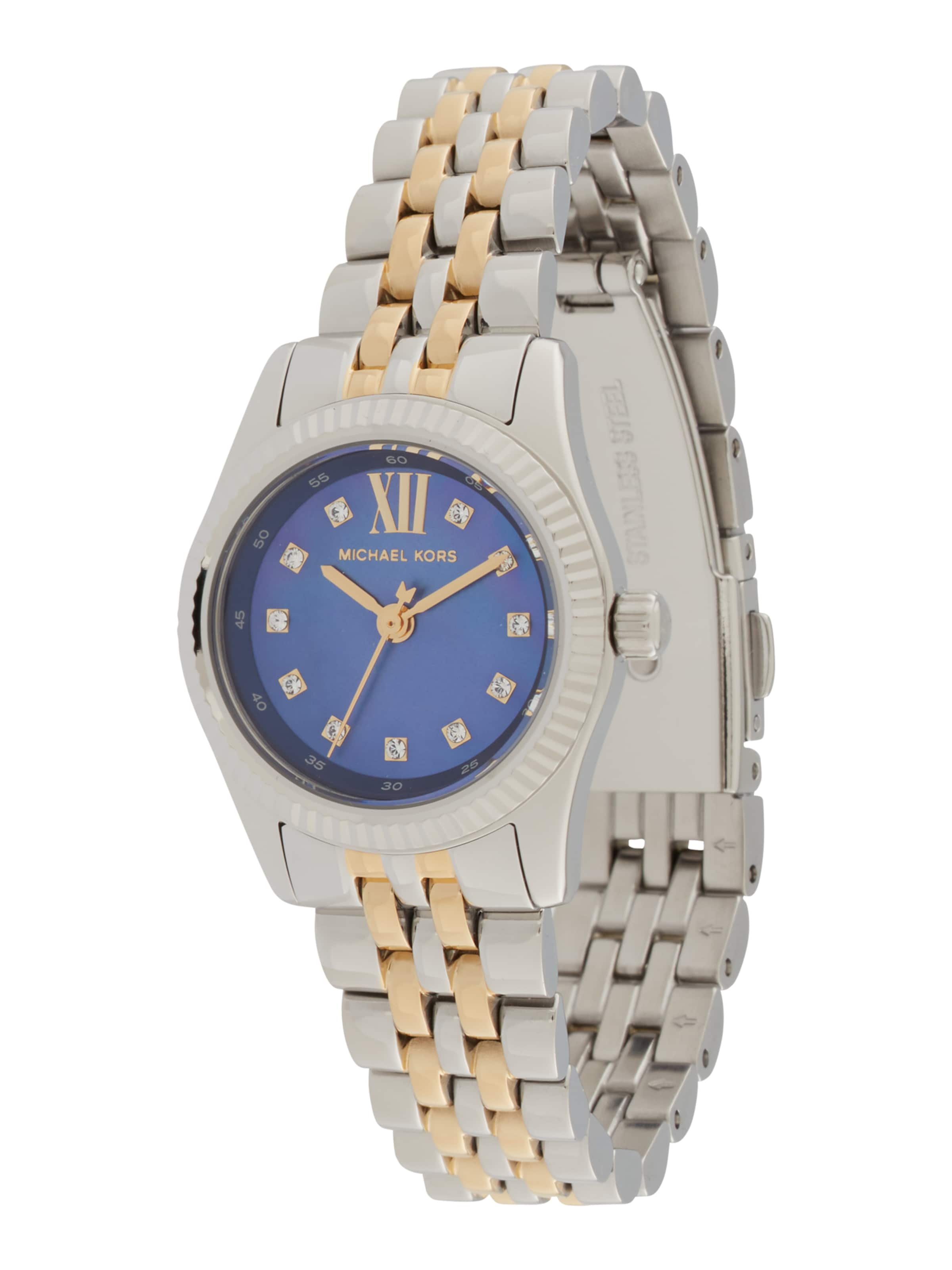 MICHAEL Michael Kors - Relógios analógicos 'LEXINGTON' em prata: frente