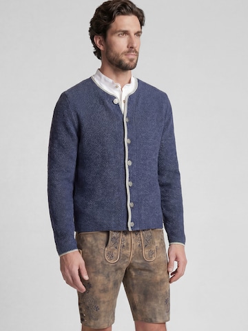 SPIETH & WENSKY Knit cardigan 'Klemens' in Blue: front