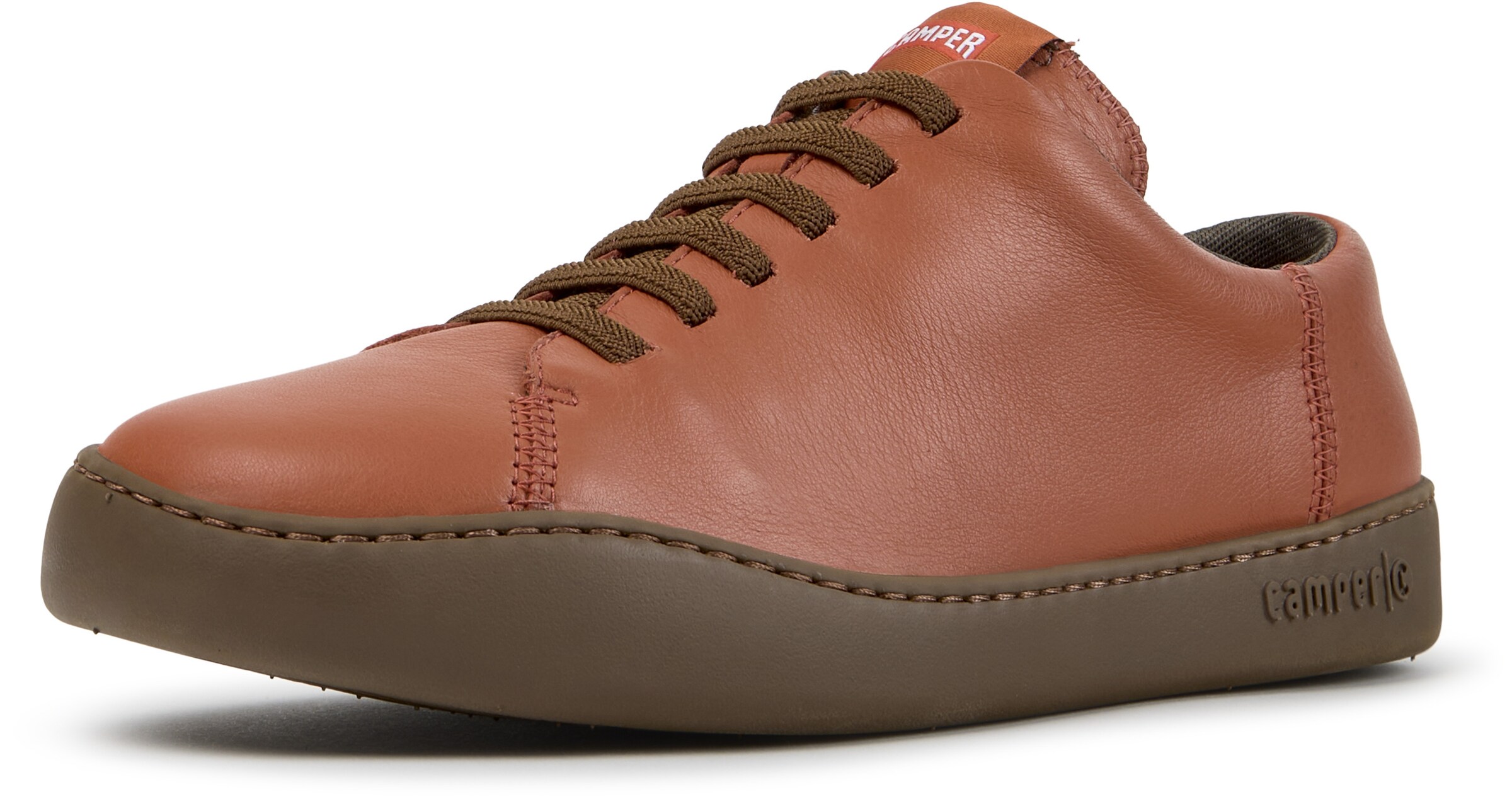 Sneaker bassa 'Peu Touring' di CAMPER in marrone: frontale