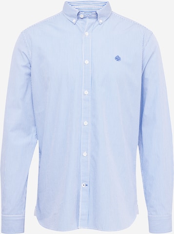 Springfield - Ajuste regular Camisa en azul: frente