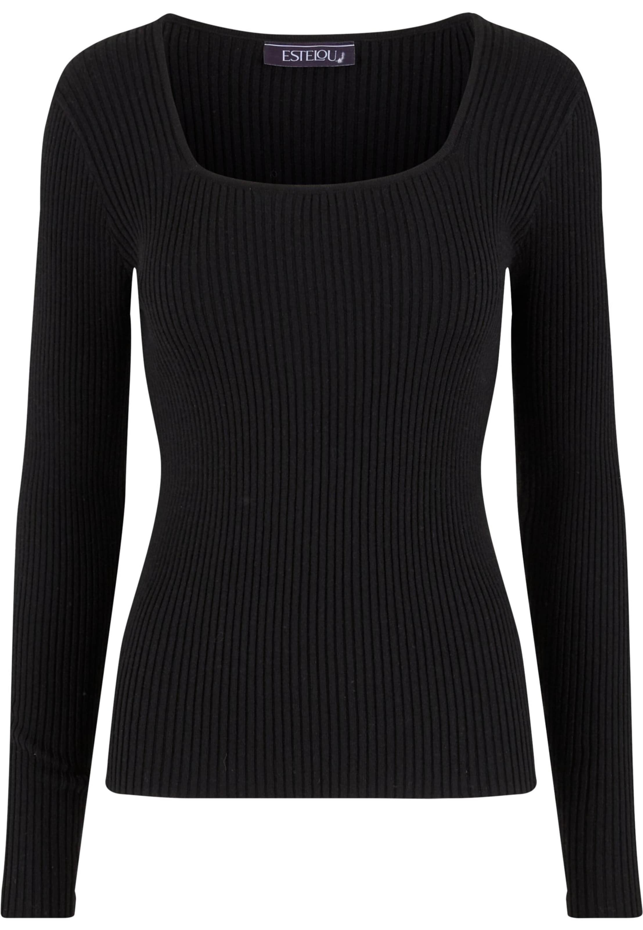 Urban Classics Trui in Zwart: voorkant