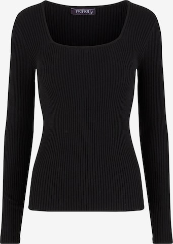 Urban Classics Trui in Zwart: voorkant