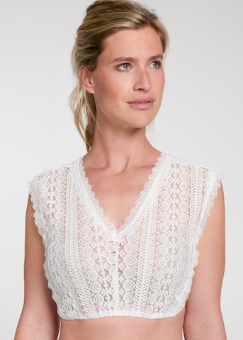 SPIETH & WENSKY Klederdracht blouse 'Walhalla' in Wit: voorkant