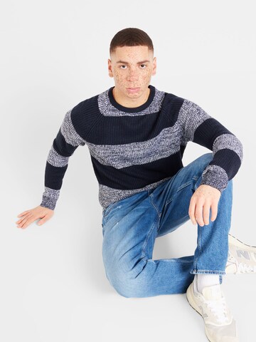 BRAVE SOUL Sweater in Blue