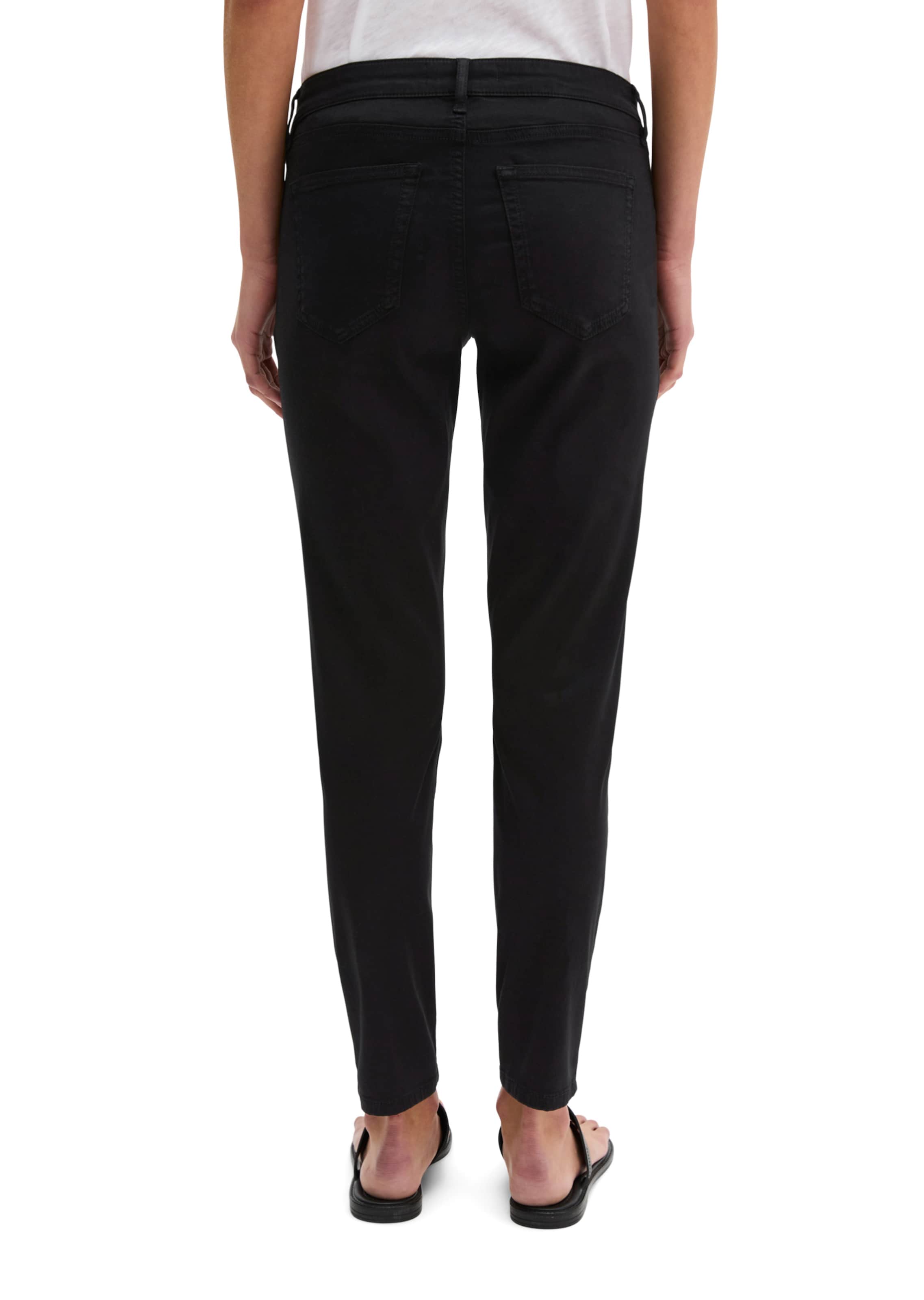 Marc O'Polo Slimfit Hose 'Lulea' in Schwarz