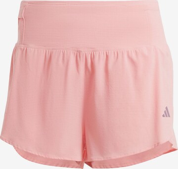 ADIDAS PERFORMANCE Regular Workout Pants 'Adizero' in Pink: front