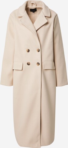 BRAVE SOUL Between-Seasons Coat in Beige: front