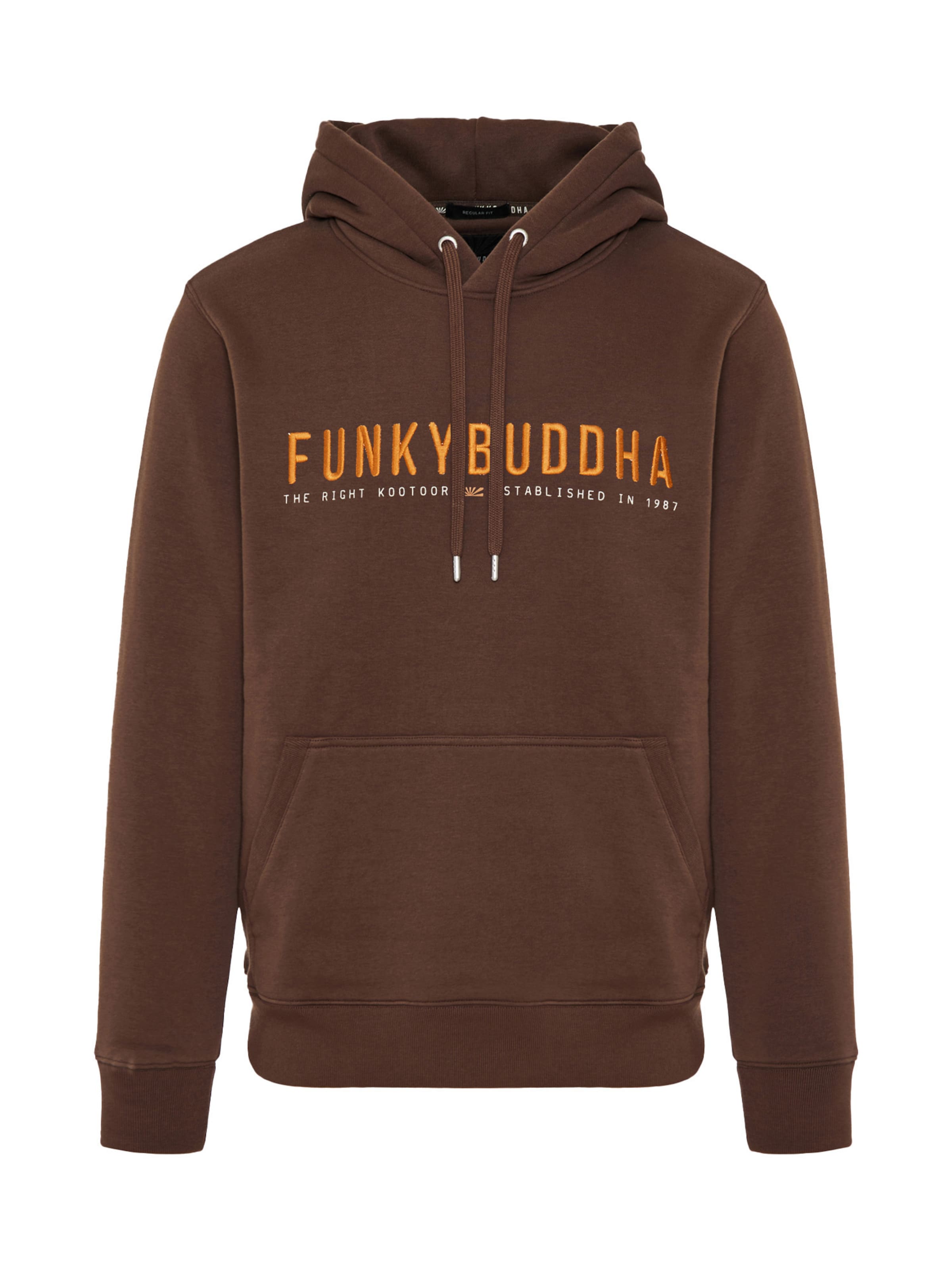 Funky Buddha Pullover in Braun: Vorderseite