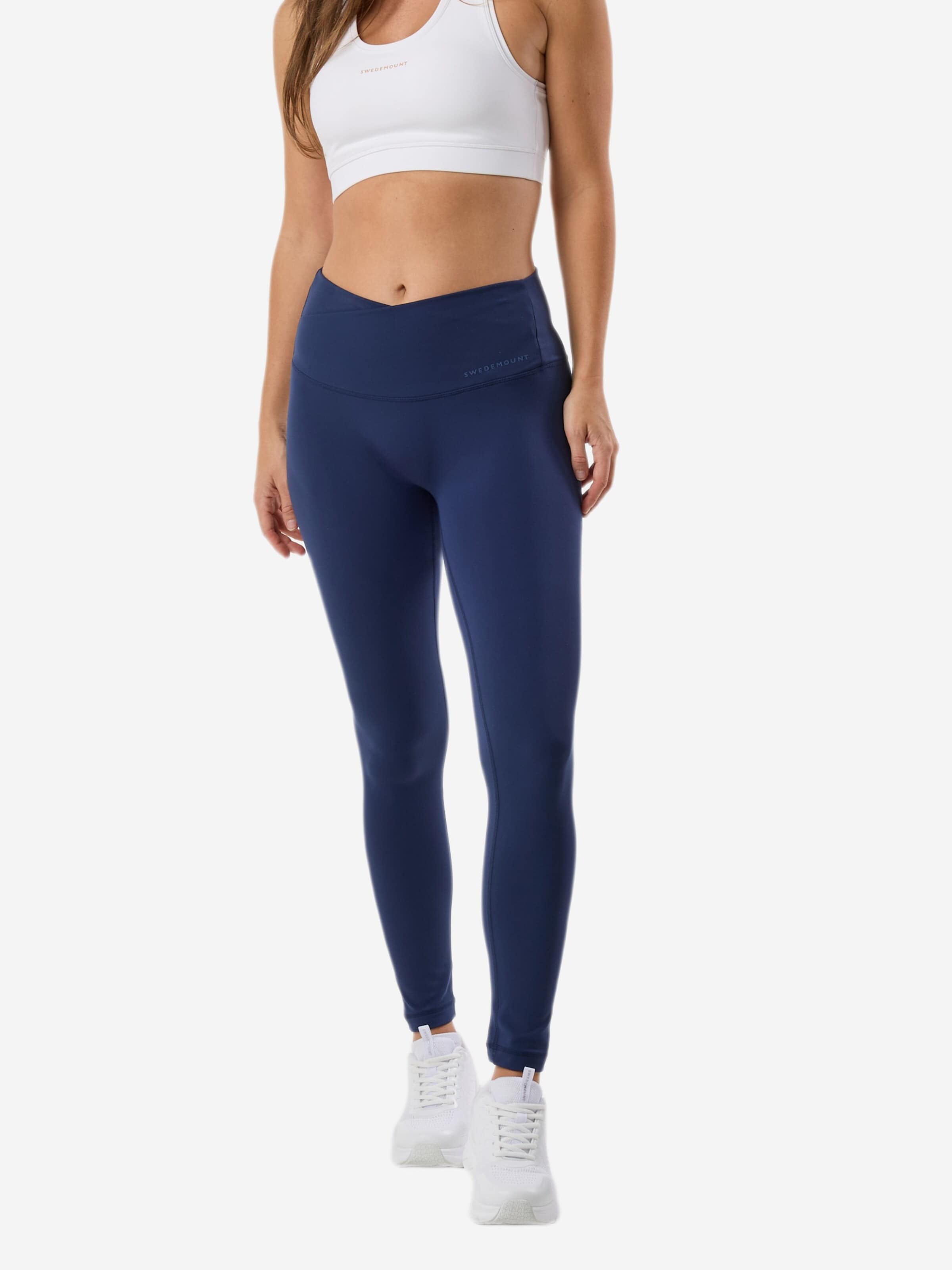 Skinny Pantalon de sport 'Core' SWEDEMOUNT en bleu : devant