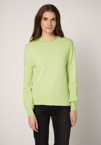 Street One Studio Sweater in Green: front