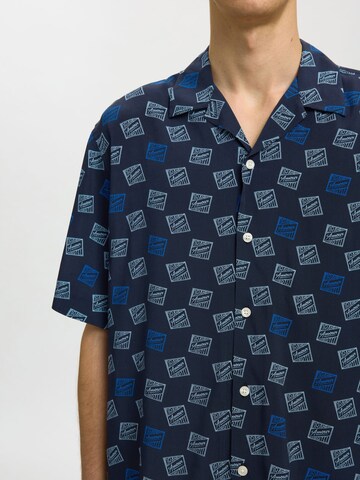 SELECTED Comfort fit Overhemd 'Selected x Hotel Amour' in Blauw