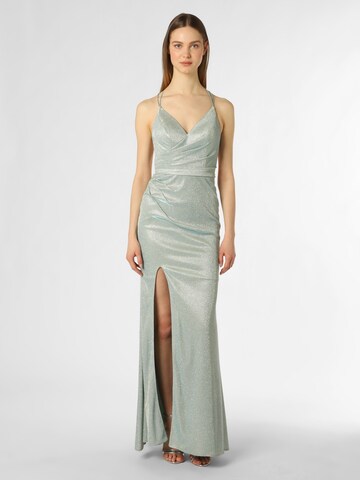 Unique Evening Dress in Green: front