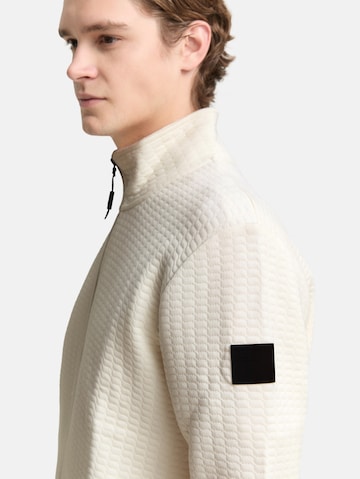 TOM TAILOR DENIM Sweat jacket in White