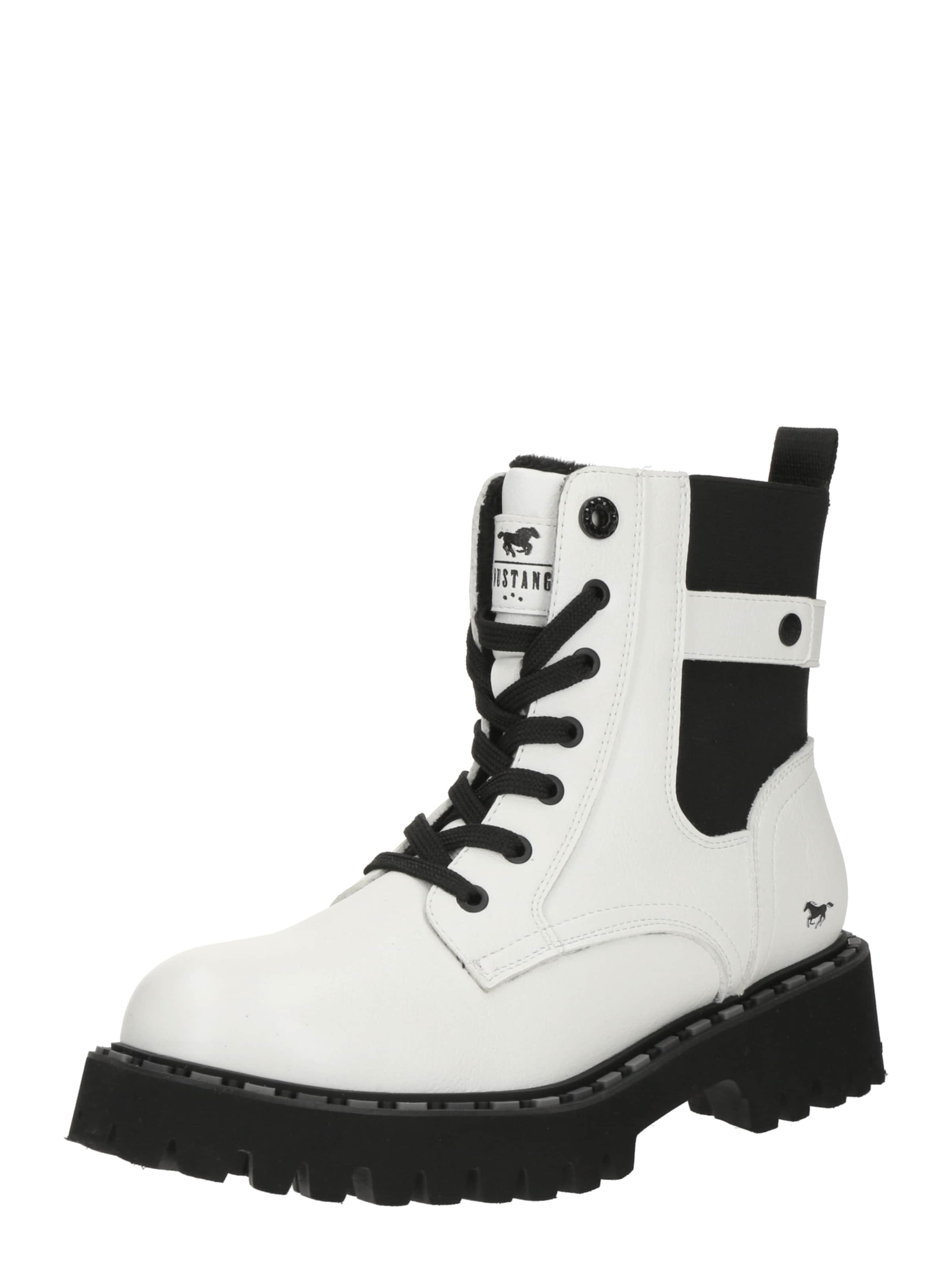 Stivaletto stringato di MUSTANG in bianco: frontale