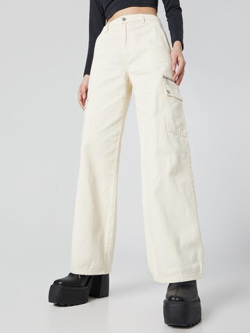 Wide leg Jeans 'Laila' di Katy Perry exclusive for ABOUT YOU in bianco: frontale