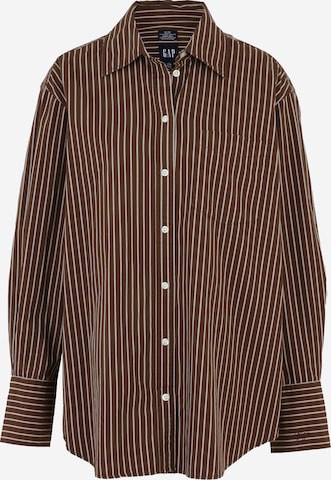 Gap Tall Bluse in Braun: Vorderseite