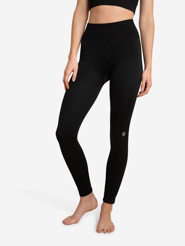 Skinny Pantalon de sport 'Sydney' OCEANSAPART en noir : devant