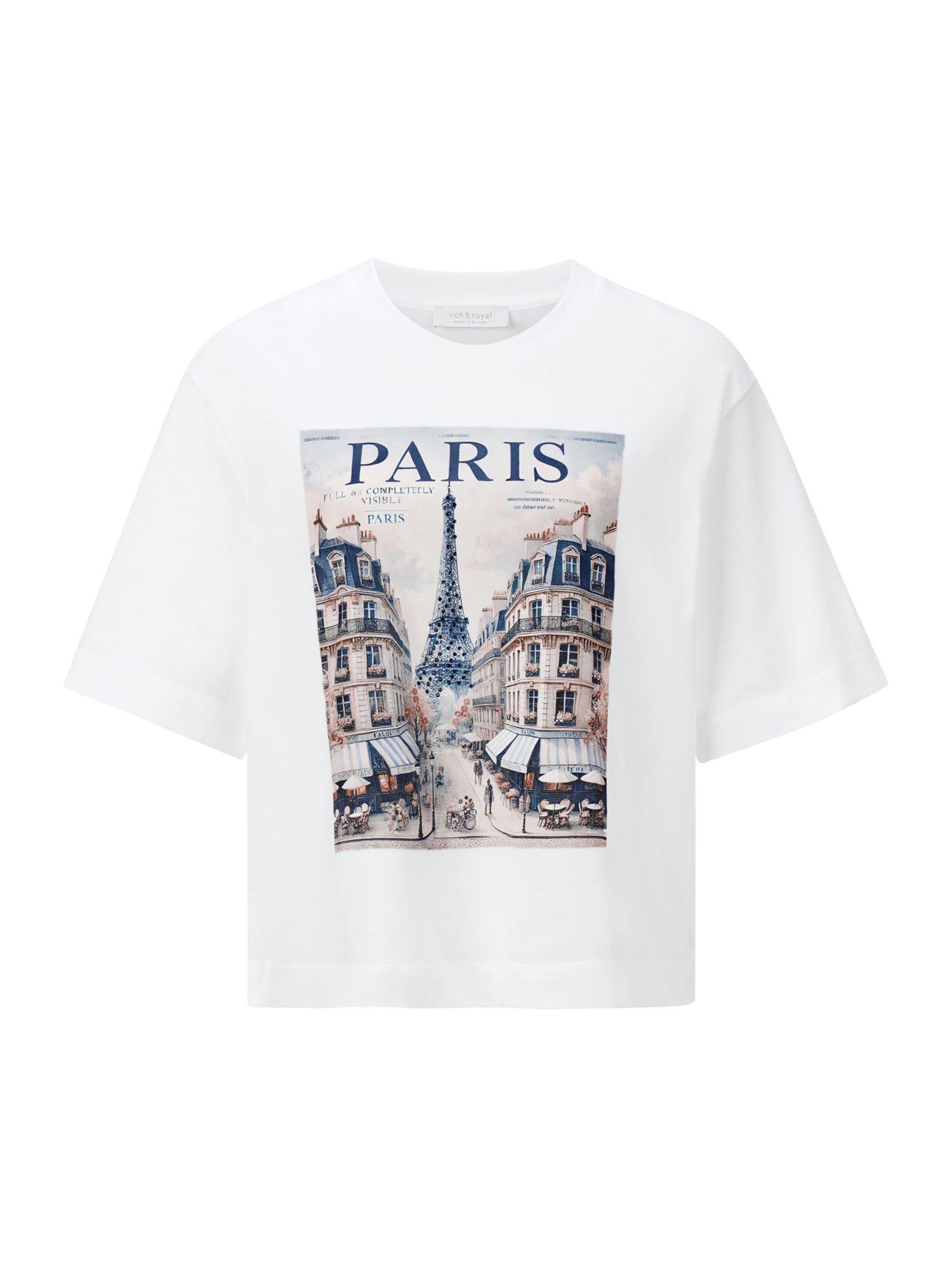 T-shirt Rich & Royal en blanc : devant