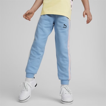 Effilé Pantalon de sport 'T7' PUMA en bleu : devant