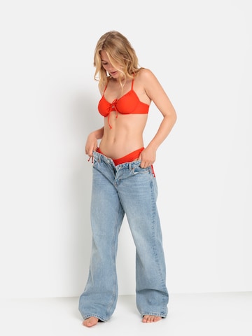 Pantaloncini per bikini 'Gina' di LSCN by LASCANA in rosso