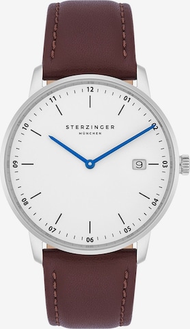Sterzinger Analog Watch in Brown: front