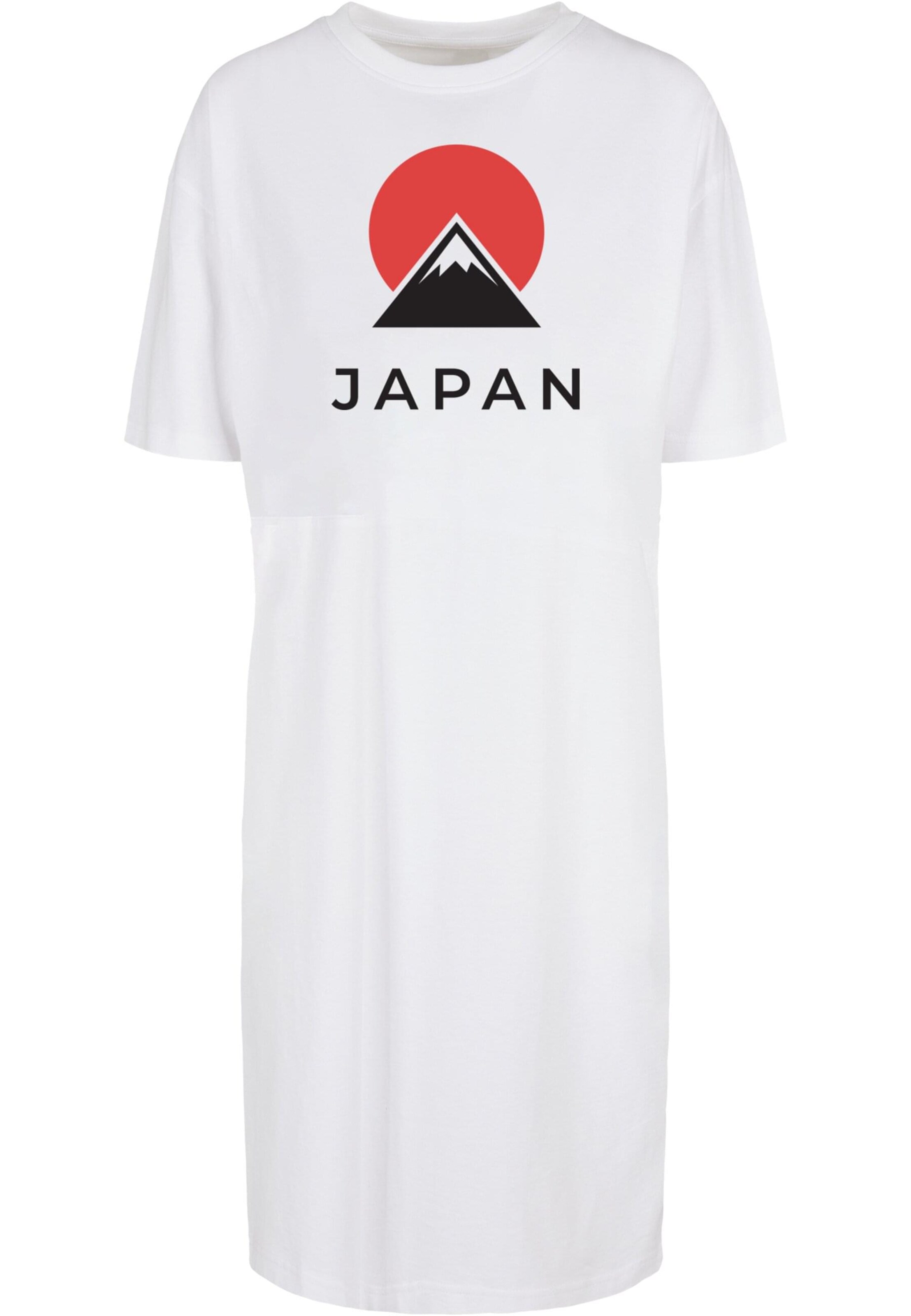 Merchcode Kleid 'Japan' in Weiß: Vorderseite