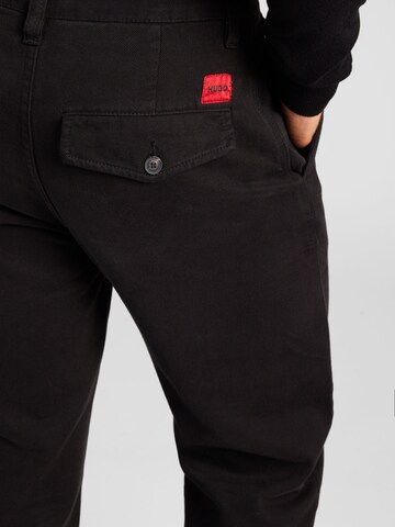Regular Pantalon 'Zeebo' HUGO en noir