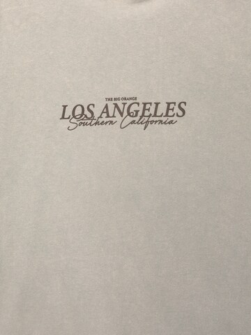 Pull&Bear Tričko 'LOS ANGELES' – šedá