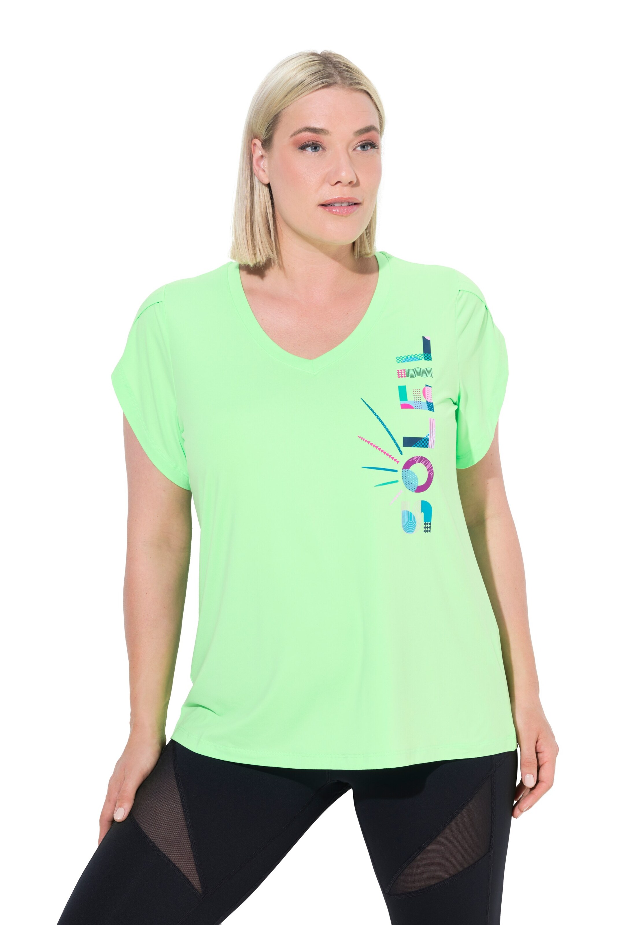 Ulla Popken Shirt in Groen: voorkant