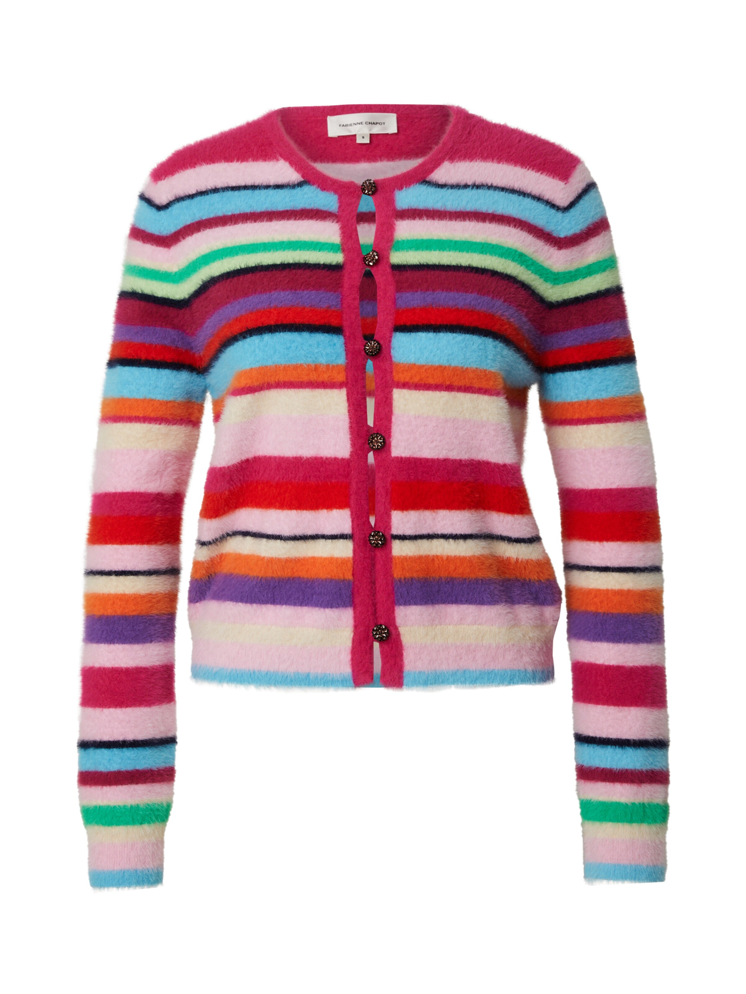 Cardigan 'Henry' Fabienne Chapot en rose : devant