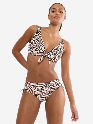 TRIUMPH T-Shirt Bügel-Bikini-Top ' Red Label Summer Wild ' in Braun: Vorderseite