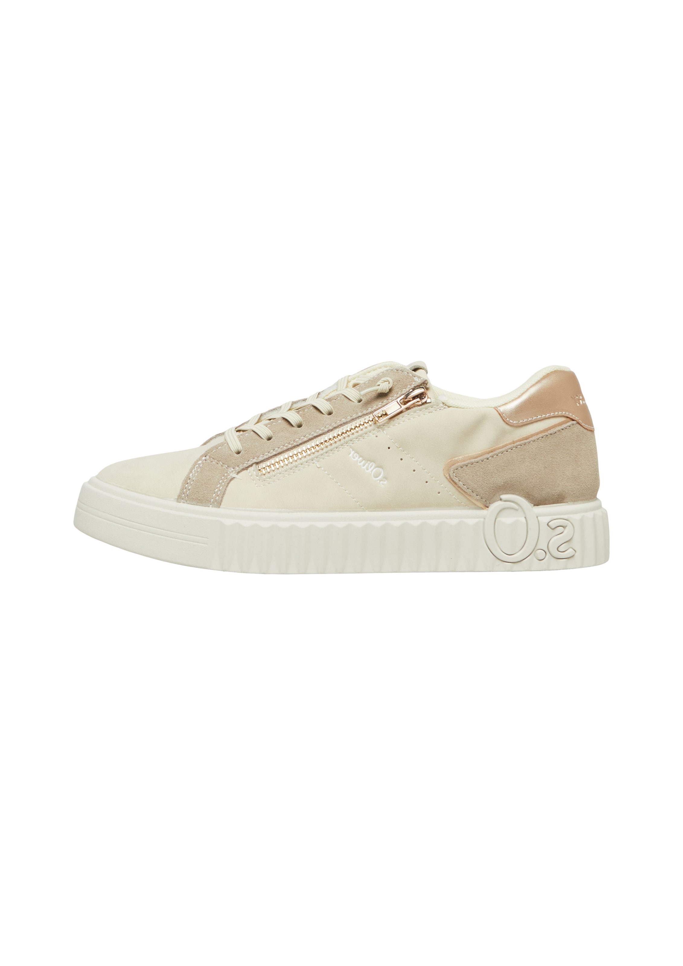 Baskets basses s.Oliver en beige : devant
