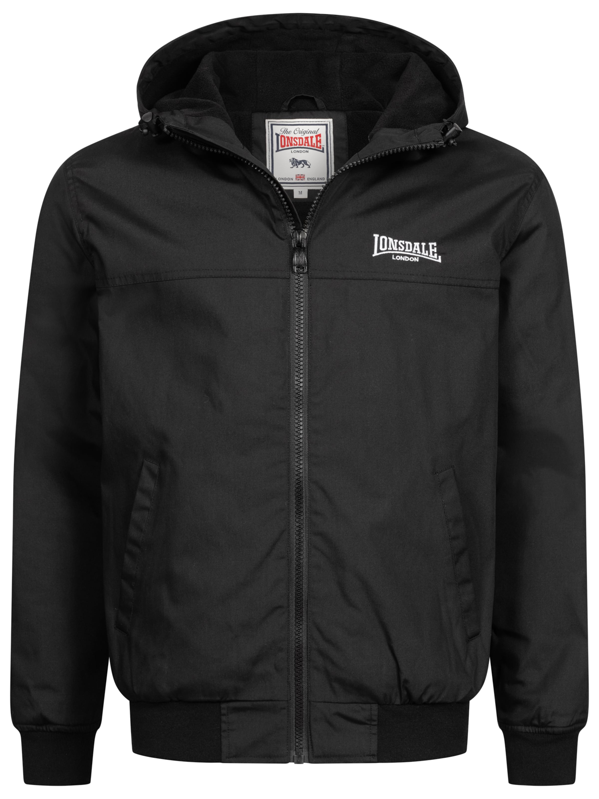 LONSDALEPrijelazna jakna 'Dunster' - crna boja: prednji dio