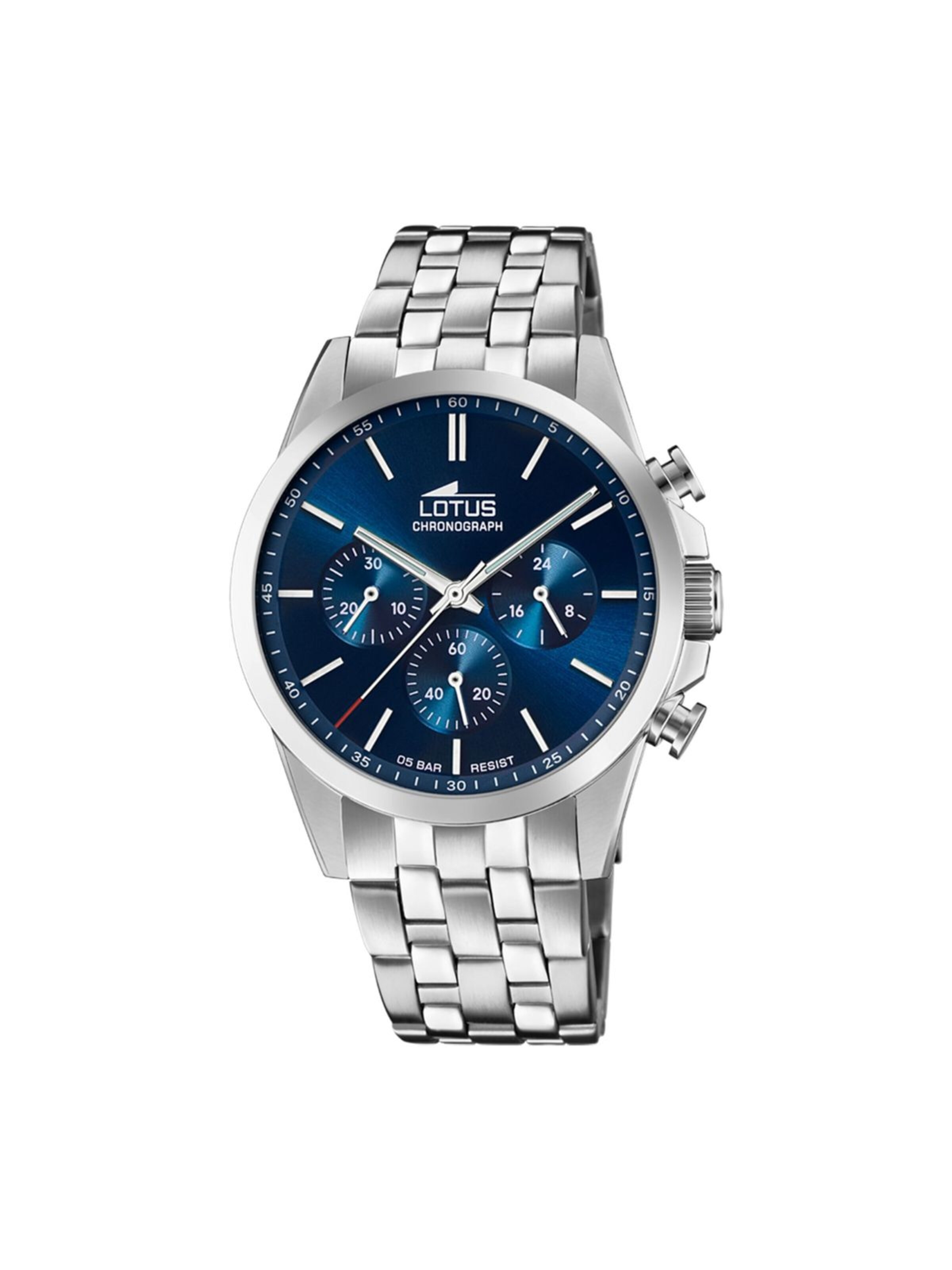 Lotus Analog Watch 'Chronograph Chrono' in Blue: front